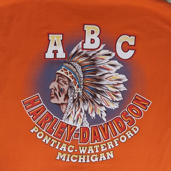 HARLEY DAVIDSON T shirt Chief Pontiac Short Sle… - Picture 2 of 6